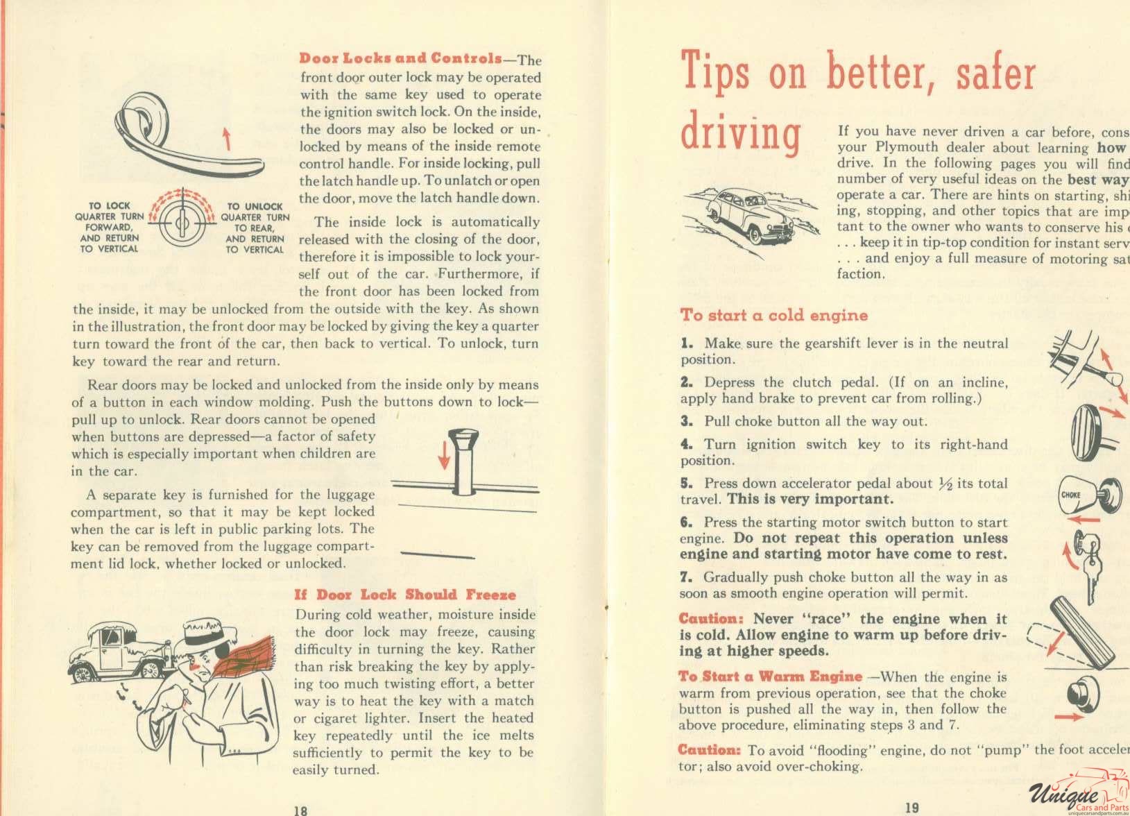1948 Plymouth Owners Manual Page 6